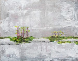 Pincushion Moss. Acrylic on 20x16" canvas