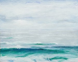 Sandwood Bay (Cape Wrath). Acrylic on 20x16" canvas