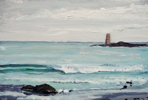 Seacliff. Acrylic on 7x5" wood