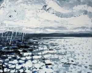 Orkney Light. Acrylic on 20x16" canvas