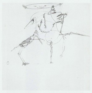 'The Difficulty of Producing an Egg'. Beuys, 1968