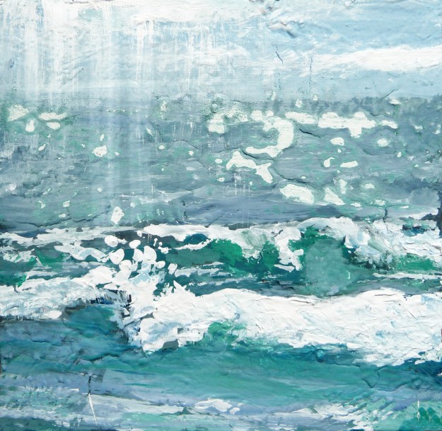 Eigg Series No. 23. Acrylic on 5x5" wood