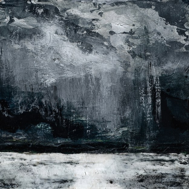 'Lindisfarne Series No. 1'. Acrylic on 5x5" wood