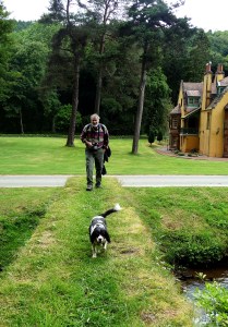 Black&white dog and Cousin Kerr