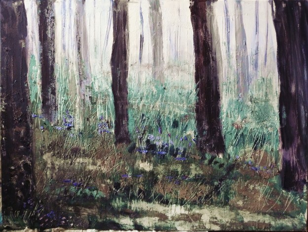 In progress. 40x30" canvas