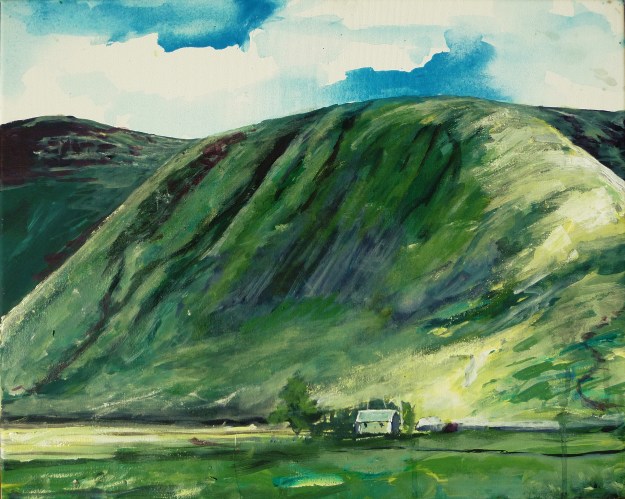 'Moffat Hills 3'. Acrylic on 20x16" canvas