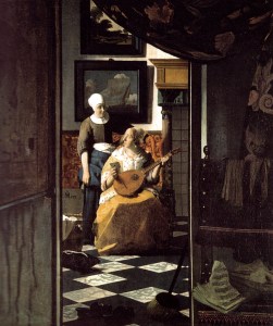 Jan Vermeer - Love Letter, 1670 at Rijksmuseum Amsterdam