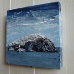 'North Berwick 2'. Acrylic on 5x5" wood