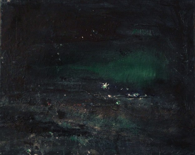 'Blue 4'. Mixed media on 20x16" canvas