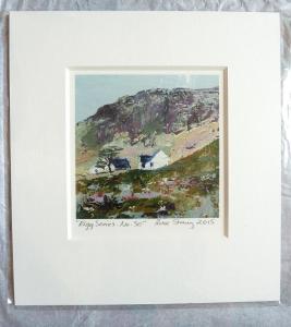 Mounted print. 5x5 inch print in 10x10 inch mount