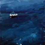 'Ullapool to Stornaway 2'. Mixed media on 5x5" wood