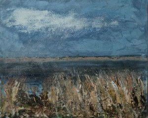 'Severn 3'. Mixed media on 14x11" wood panel