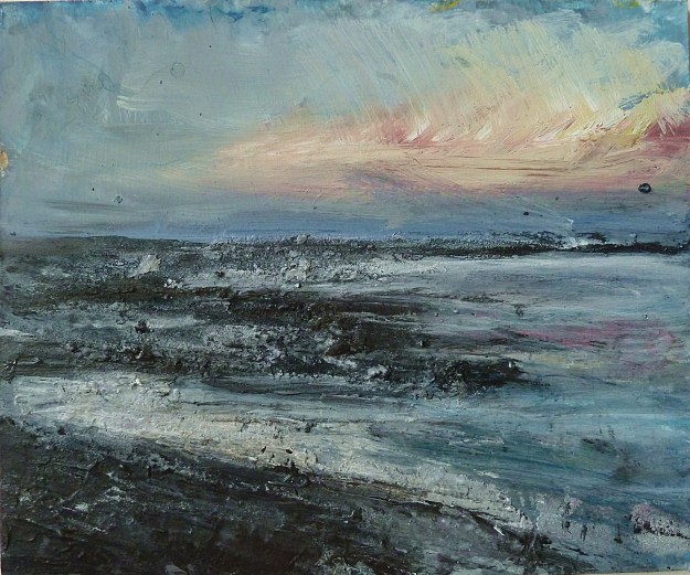 'Severn 1'. Acrylic on 14x12" wood panel.