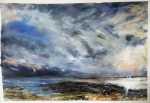 'Stormy Sky. Ardban'. Mixed media on 31x22" paper. Rose Strang 2019. £380