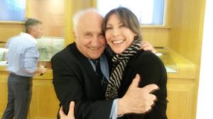 Richard Demarco and Rose Strang, National Galleries, Edinburgh. Photo Roddy Martine 2016