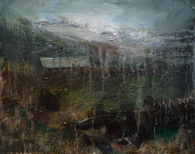 'Through Kintail'. Oil on 14x11" wood. Rose Strang 2020