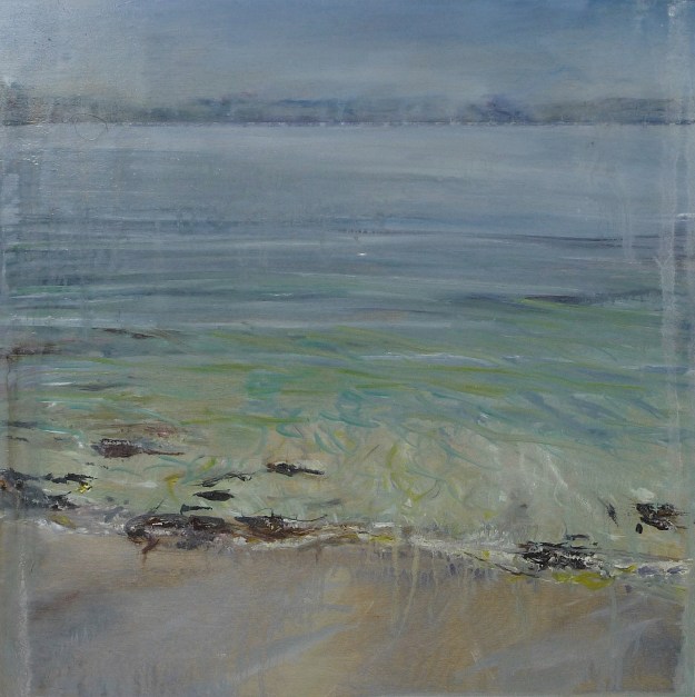 'Ardban Morning Sunlight'. Oil on 19 x 19" wood. Rose Strang 2020