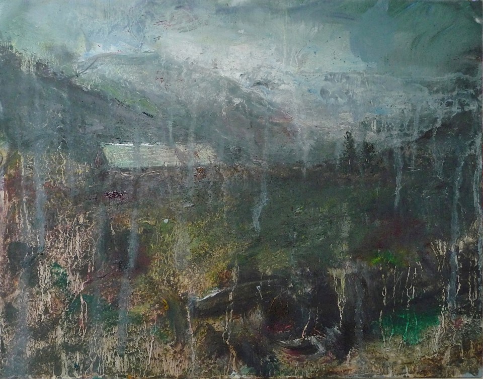 'Through Kintail'. Oil on 14x11" wood. Rose Strang 2020