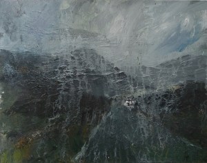 'Through Kintail 3' Oil on 14x11" wood. Rose Strang 2020