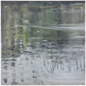 'Trace. Sutton Hoo'. Oil on 69x69" canvas. Rose Strang 2021
