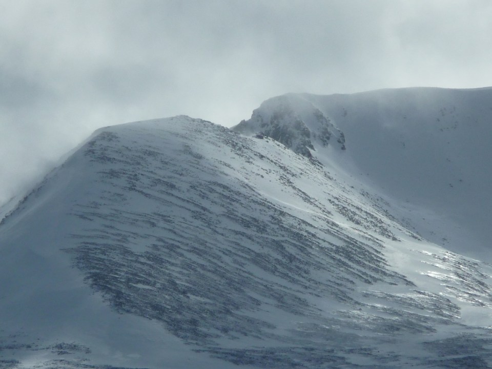 Cainrgorm Ridge from Loch Morlich. (Photo Rose Strang 2021).
